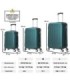 Conjunto de 3 Malas de Cabine em ABS 55x40x20cm | Média 66x43x25cm | Grande 76x49x29cm - Verde