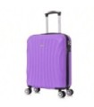 RAYKONG Mala de Cabine ABS 55x40x20cm (44L) - Mala Pequena Capacidade Máxima Leve 20 Polegadas - Roxo