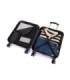 RAYKONG Maleta de Cabina ABS 55x40x20cm (44L) - Maleta Pequeña Capacidad Maxima Ligeras 20 Pulgadas - Morado