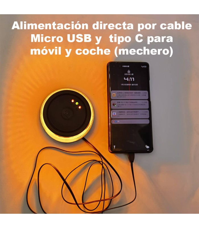 Cable de alimentación Directa para BALIZA V16 - Compatible con Móvil y coche