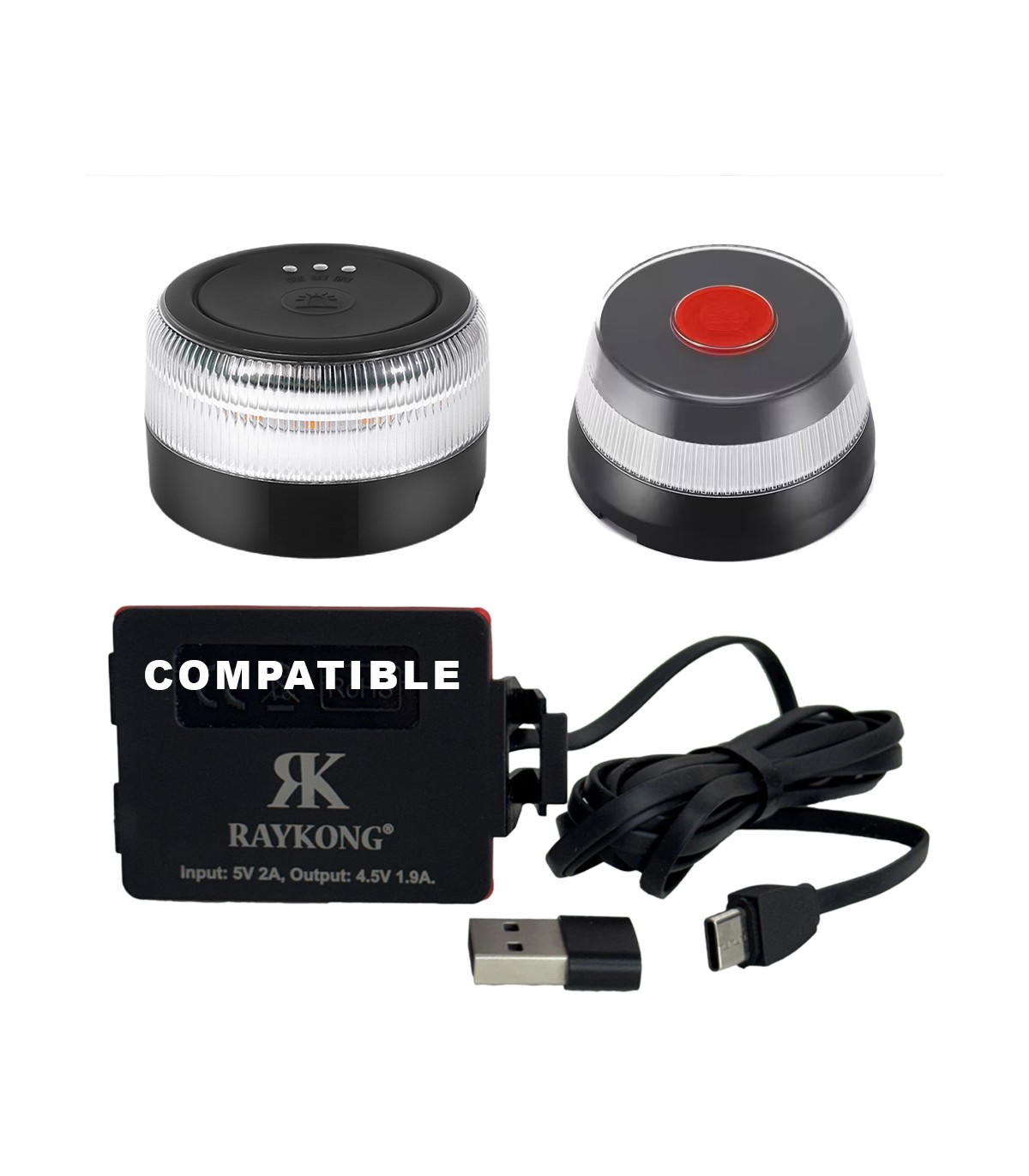 Cable de alimentación Directa para BALIZA V16 - Compatible con Móvil y coche