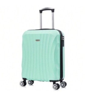 RAYKONG Mala de Cabine ABS 55x40x20cm (44L) - Mala Pequena Capacidade Máxima Leve 20 Polegadas - Hortelã