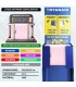 Maleta Cabina ABS 40x30x20(24L)| Maxima Capacidad con Ruedas Desmontables para Ryanair | Vueling - RosaClaro