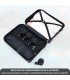 Maleta Cabina ABS 40x30x20(24L)| Maxima Capacidad con Ruedas Desmontables para Ryanair | Vueling - RosaDorada