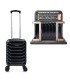 Maleta Cabina ABS 40x30x20(24L)| Maxima Capacidad con Ruedas Desmontables para Ryanair | Vueling - Negro
