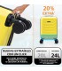Mala de cabine em ABS 40x30x20 (24L) | Capacidade máxima com rodas amovíveis para Ryanair | Vueling - Amarelo