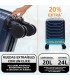 Maleta Cabina ABS 40x30x20(24L)| Maxima Capacidad con Ruedas Desmontables para Ryanair | Vueling - AzulMarino