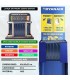 Maleta Cabina ABS 40x30x20(24L)| Maxima Capacidad con Ruedas Desmontables para Ryanair | Vueling - AzulMarino
