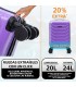 Maleta Cabina ABS 40x30x20(24L)| Maxima Capacidad con Ruedas Desmontables para Ryanair | Vueling - Morado