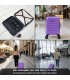 Maleta Cabina ABS 40x30x20(24L)| Maxima Capacidad con Ruedas Desmontables para Ryanair | Vueling - Morado
