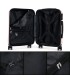 copy of 1990s Mala de cabine em policarbonato 55x40x20cm (40L) - 20 polegadas - Preto
