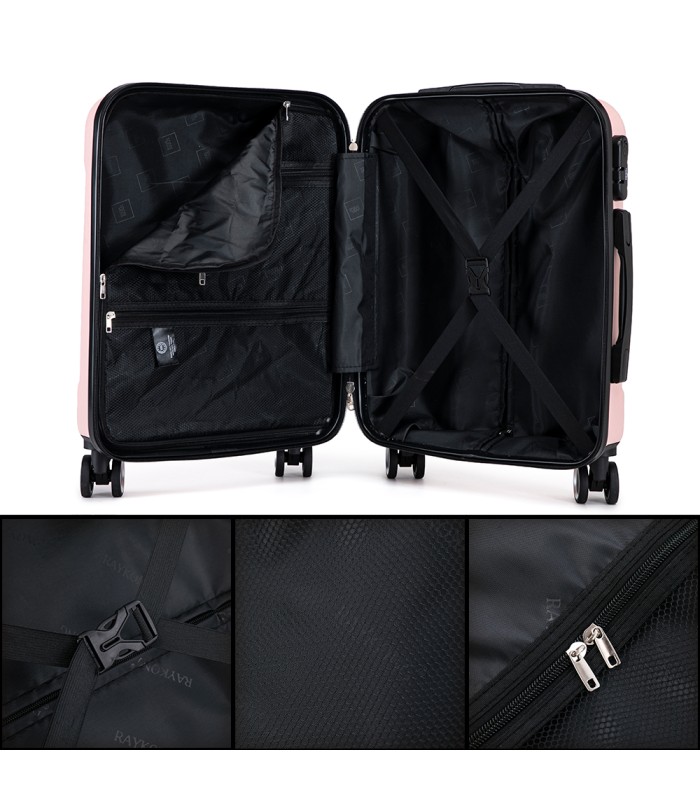 1990s Maleta de Cabina Policarbonato 55x40x20cm (40L) - 20 Pulgadas - Pink