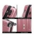 1990s Maleta de Cabina Policarbonato 55x39x21cm (40L) - 20 Pulgadas - RosaDorado