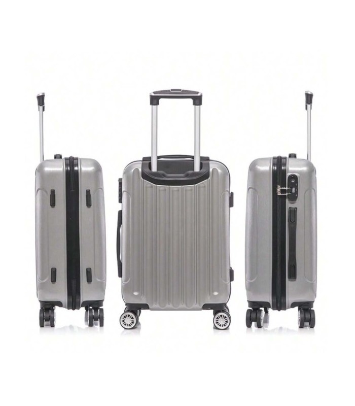 1990s Maleta de Cabina Policarbonato 55x40x20cm (40L) - 20 Pulgadas - Plata