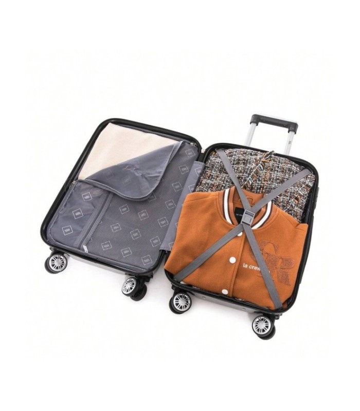 1990s Mala de cabine em policarbonato 55x39x21cm (40L) - 20 polegadas - Prata