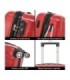 1990s Maleta de Cabina Policarbonato 55x39x21cm (40L) - 20 Pulgadas - Rojo