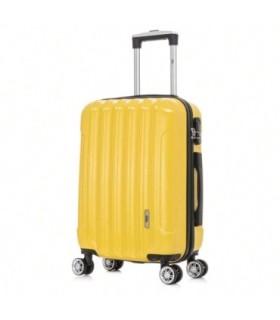 1990s Mala de cabine em policarbonato 55x40x20cm (40L) - 20 polegadas - Amarelo