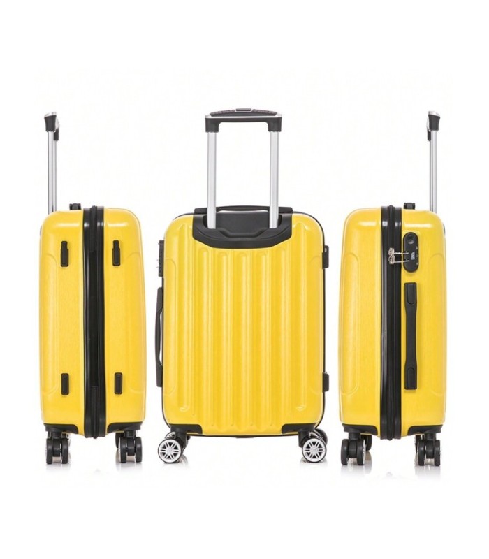 1990s Maleta de Cabina Policarbonato 55x39x21cm (40L) - 20 Pulgadas - Amarillo