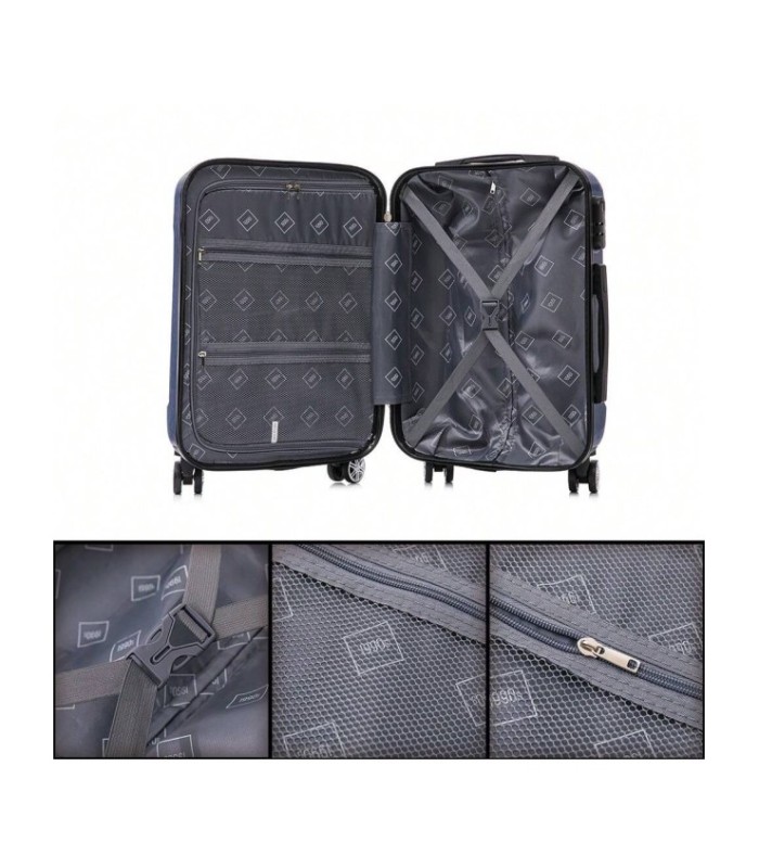 1990s Maleta de Cabina Policarbonato 55x39x21cm (40L) - 20 Pulgadas - AzulMarino