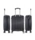1990s Maleta de Cabina 55x40x20cm (44L) Policarbonato - Maxima Capacidad - Candado Incrustada - 20 Pulgadas - Negro