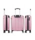1990s Maleta de Cabina 55x40x20cm (44L) Policarbonato - Maxima Capacidad - Candado Incrustada - 20 Pulgadas - RosaDorado