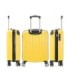 1990s Maleta de Cabina 55x40x20cm (44L) Policarbonato - Maxima Capacidad - Candado Incrustada - 20 Pulgadas - Amarillo
