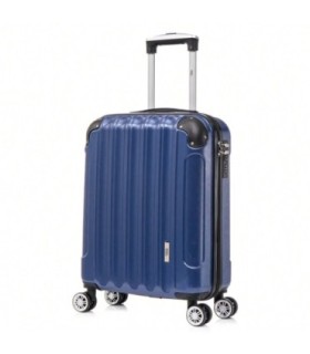 1990s Mala Cabine 55x40x20cm (44L) Policarbonato - Capacidade Máxima - Cadeado Encastrado - 20 Polegadas - Azul-marinho