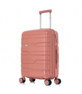 1990s Mala de cabine 55x38x22cm (44L) Polipropileno - Cadeado de encastrar - 20 polegadas - Ouro rosa