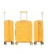 1990s Mala de cabine 55x38x22cm (44L) Polipropileno - Cadeado de encastrar - 20 polegadas - Amarelo
