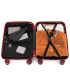 1990s Conjunto de mala expansível polipropileno 3 peças|Cabine 55x38x22cm|Médio 65cm|Grande 75cm - Bordéus