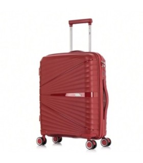 1990s Maleta de Cabina 55x39x21.5cm (46L) Polipropileno - Candado Incrustada - 20 Pulgadas - Burdeos