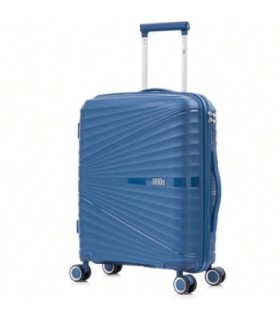 1990s Maleta de Cabina 55x39x21.5cm (46L) Polipropileno - Candado Incrustada - 20 Pulgadas - AzulMarino