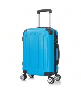 RAYKONG Maleta Cabina ABS 55x40x20cm (40L) - Trolley pequeña Equipaje de Mano - 4 Ruedas Dobles Giratorias 360ª - Turquesa