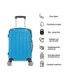 RAYKONG Mala de cabine ABS 55x40x20cm (40L) - Carrinho de bagagem de mão pequeno - 4 rodas duplas giratórias 360° - Turquesa