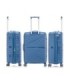 1990s Conjunto de mala expansível polipropileno 3 peças|Cabine 55x39x21,5cm|Média 65cm|Grande 75cm - Azul-marinho