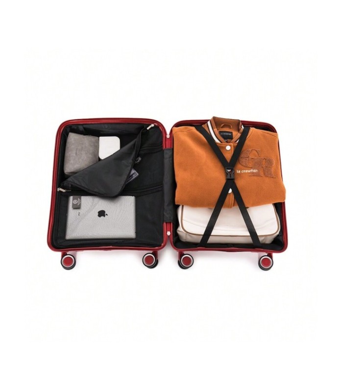 1990s Conjunto de mala expansível polipropileno 3 peças|Cabine 55x39x21,5cm|Média 65cm|Grande 75cm - Bordéus