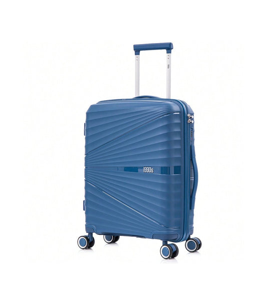 1990s Mala de Cabine 55x39x21,5 cm (46 L) | Polipropileno | Cadeado Integrado | Azul-marinho