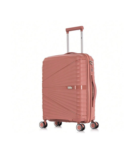 Maleta de Cabine 55x39x21,5 cm (46 L) | Polipropileno | Fecho com Segredo Integrado | Rosa Dourado