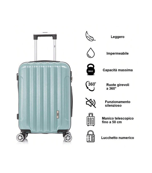 1990s Maleta Cabina Policarbonato 55x40x20cm (40L) | Menta