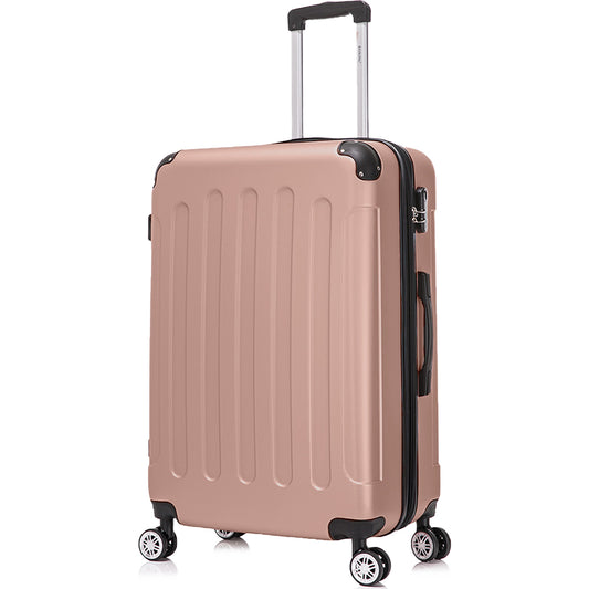 Mala Grande ABS Semirrígida 76x49x29cm (107L) - RosaDourado