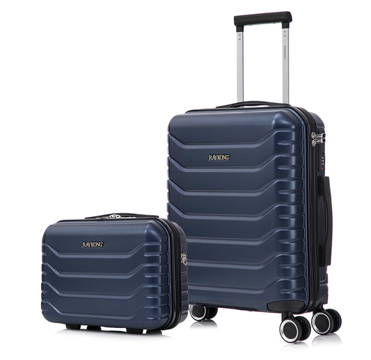Maleta de Cabina 55x40x20cm Policarbonato (40L) + Neceser - Azul Marino
