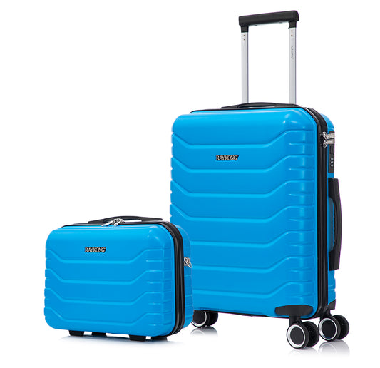 Maleta de Cabina 55x40x20cm Policarbonato (40L) + Neceser - Azul
