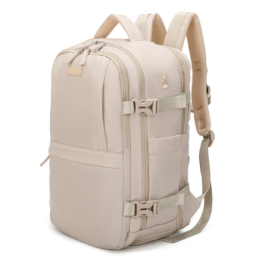 Mochila de Cabine Expansível 40x30x20-25cm (30L) - Bege