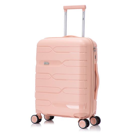 Maleta Cabina 55x38x22cm (44L) | Polipropileno | Candado Incrustado | Rosa