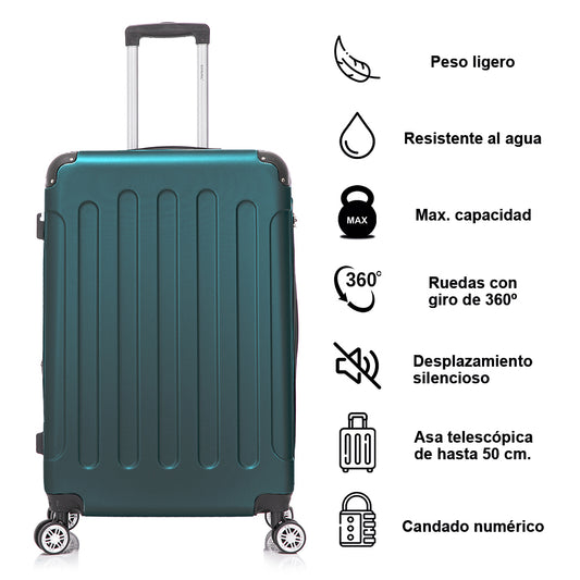 Mala Grande ABS Semirrígida 76x49x29cm (107L) - Verde