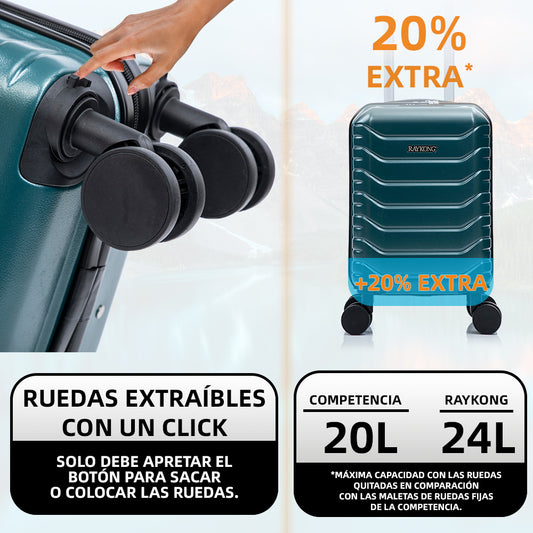 Maleta Cabina Verde vista 2