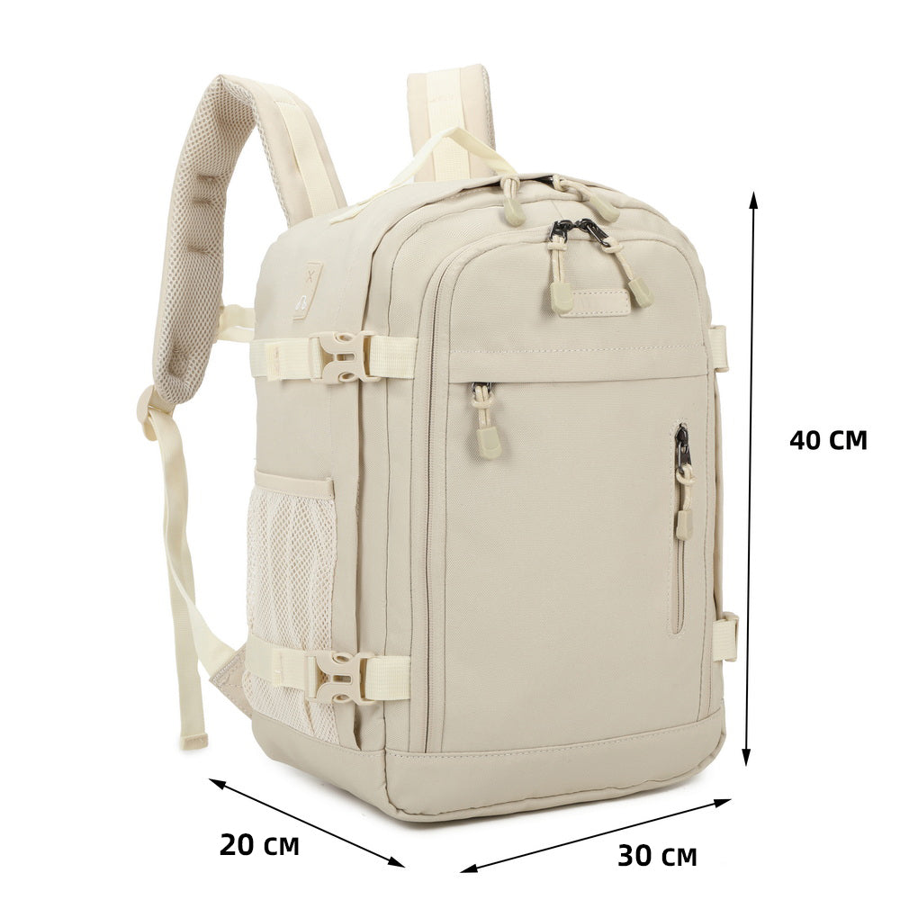 Mochila cabina beige detalle