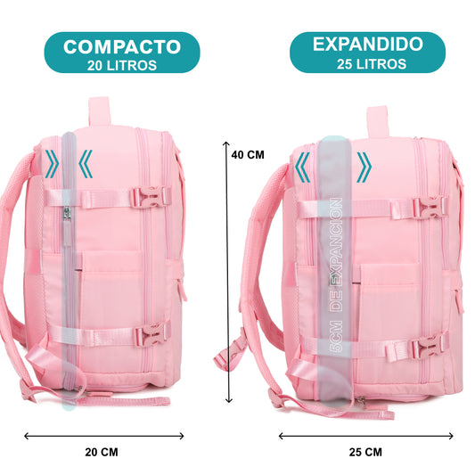 Mochila de Cabina Ryanair 40x20x25cm (20L) - Rosa