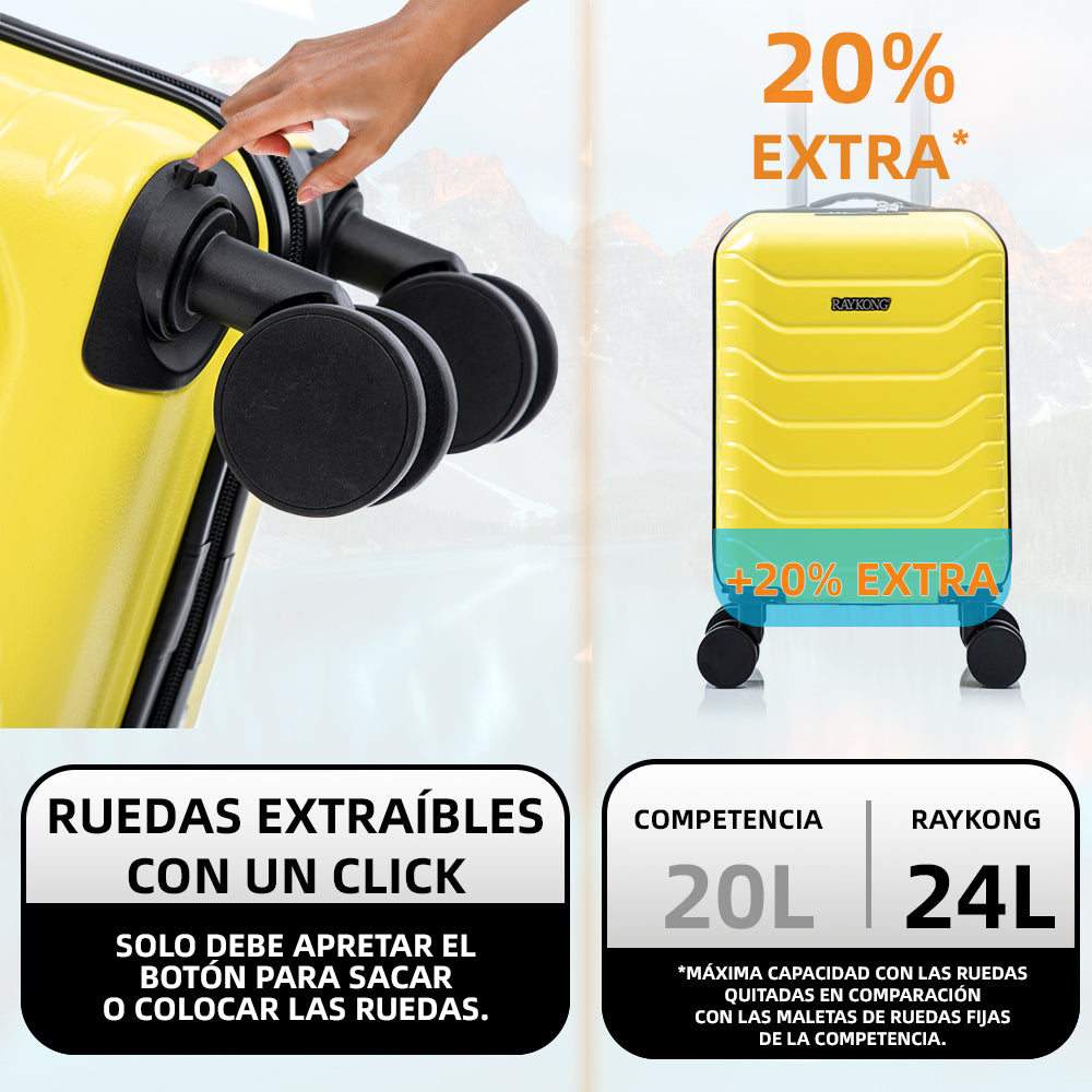 Maleta Cabina Amarillo vista 2