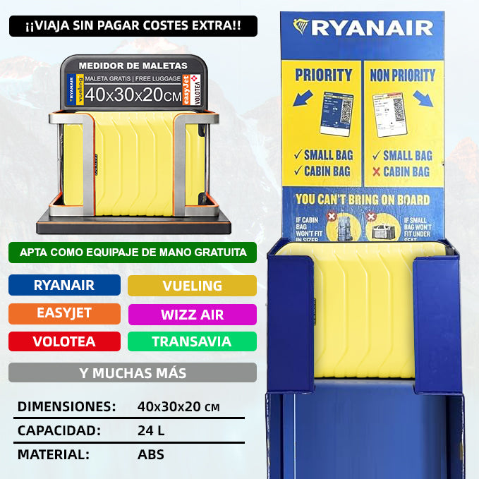 Maleta Cabina Amarillo vista 3